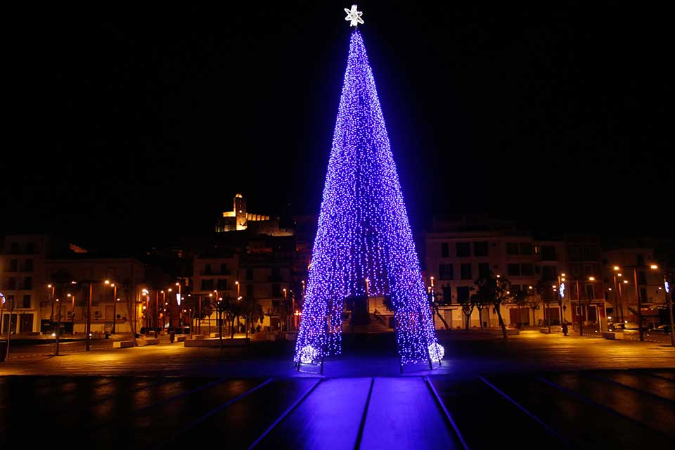 arbol de Navidad en Ibiza
